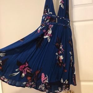 Blue Floral Summer Dress
